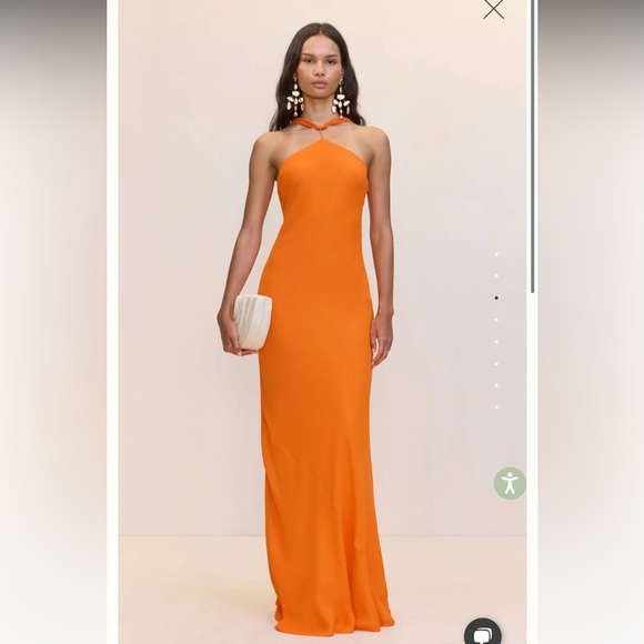 Cult Gaia Phoebe Gown in Persimmon